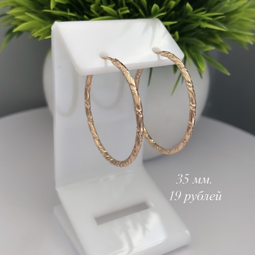 Серьги-кольца Y19